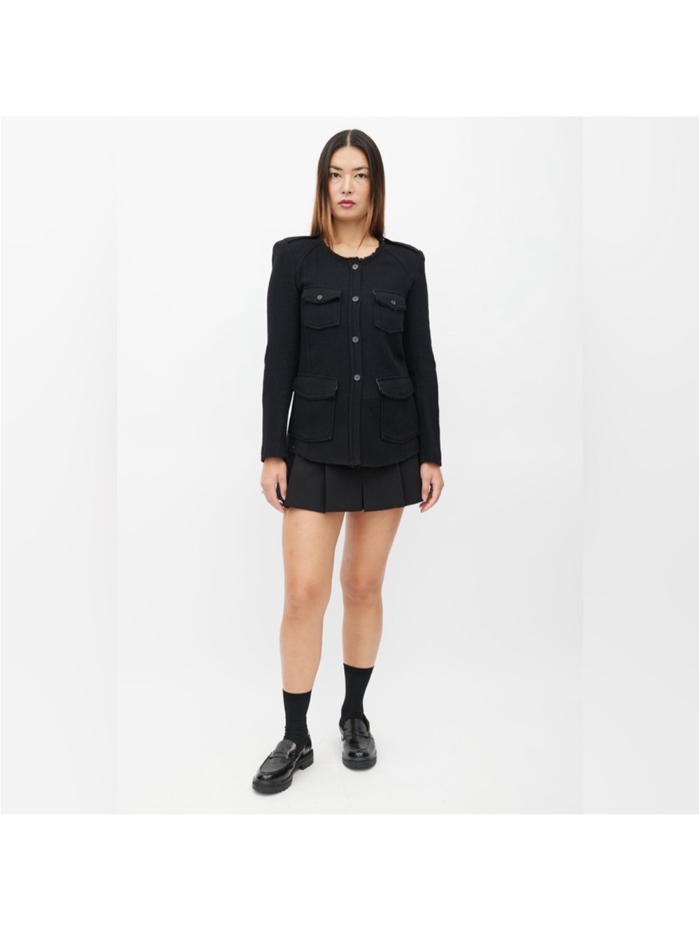 Isabel marant black wool shirt jacket size xs - Picture 2 of 12